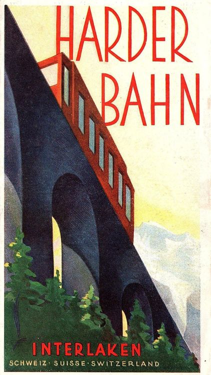 Harderbahn Interlaken Werbung 1920er Kaufen Auf Ricardo