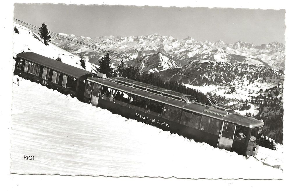 Vitznau Rigi Bahn Auf Rigi Kulm Lu Sz Winter Ak Um Kaufen