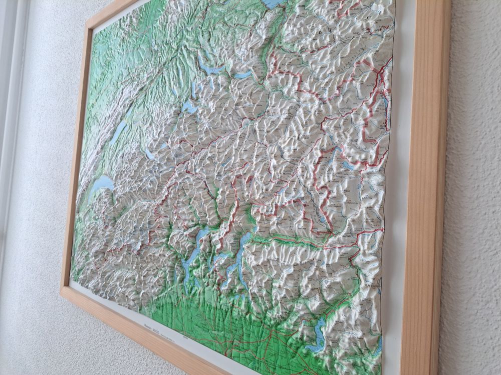 D Relief Wandkarte Schweiz Kaufen Auf Ricardo