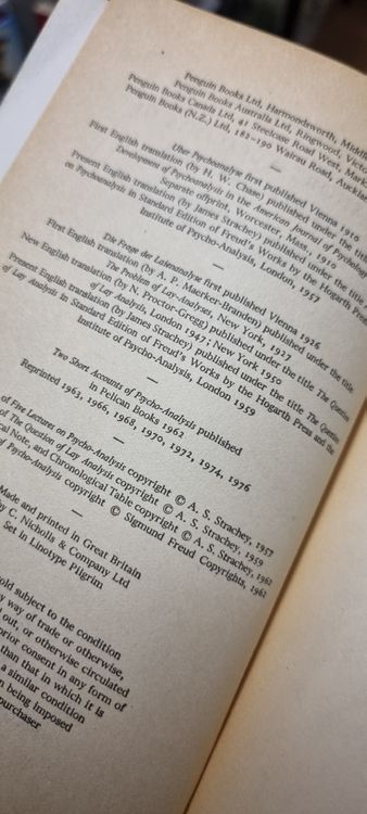 Sigmund Freud Two Short Acvounts Of Psychoanalysis 1976 Kaufen Auf