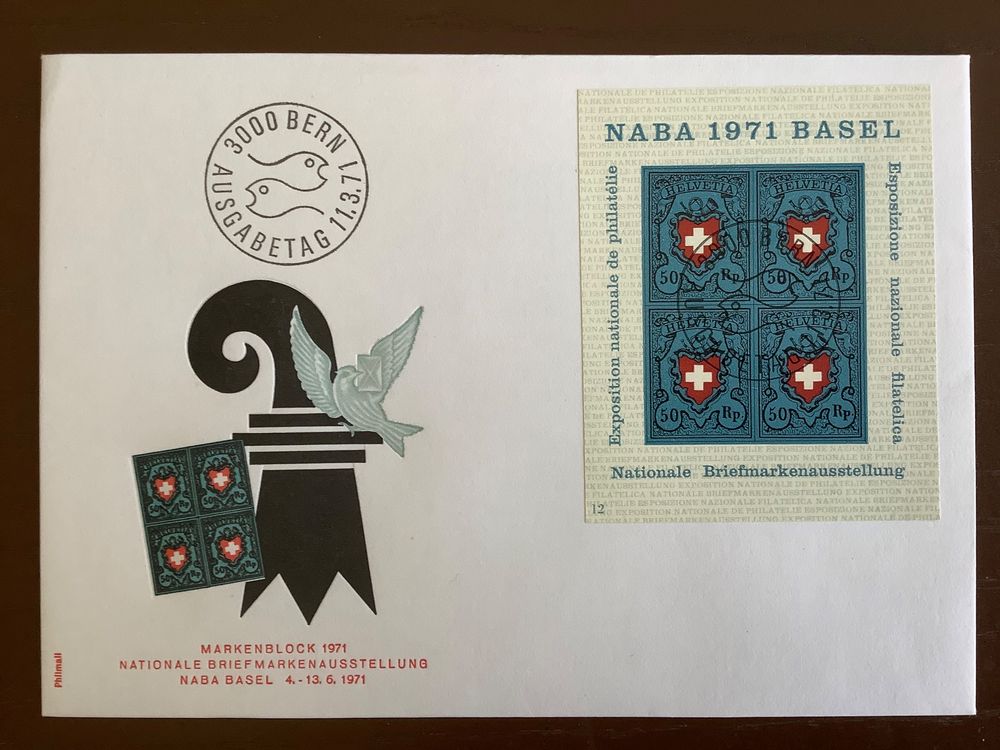 FDC 1971 NABA Basel Block 45 Kaufen Auf Ricardo