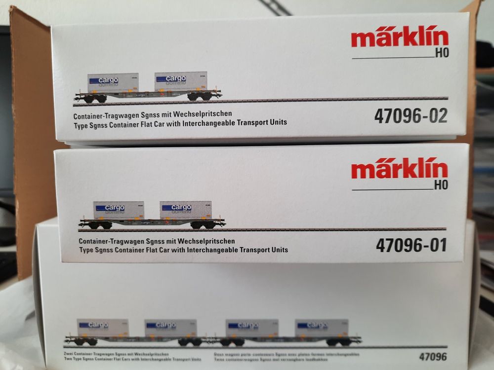 Märklin 47096 Container Tragwagen Set SBB H0 Kaufen auf Ricardo