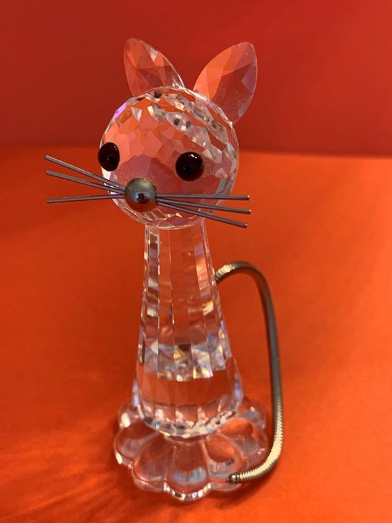 Swarovski Katzen Gross Mit Silber Schwan Kaufen Auf Ricardo