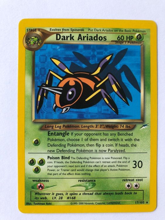 Dark Ariados Pokemon Neo Destiny Near Mint Kaufen Auf Ricardo