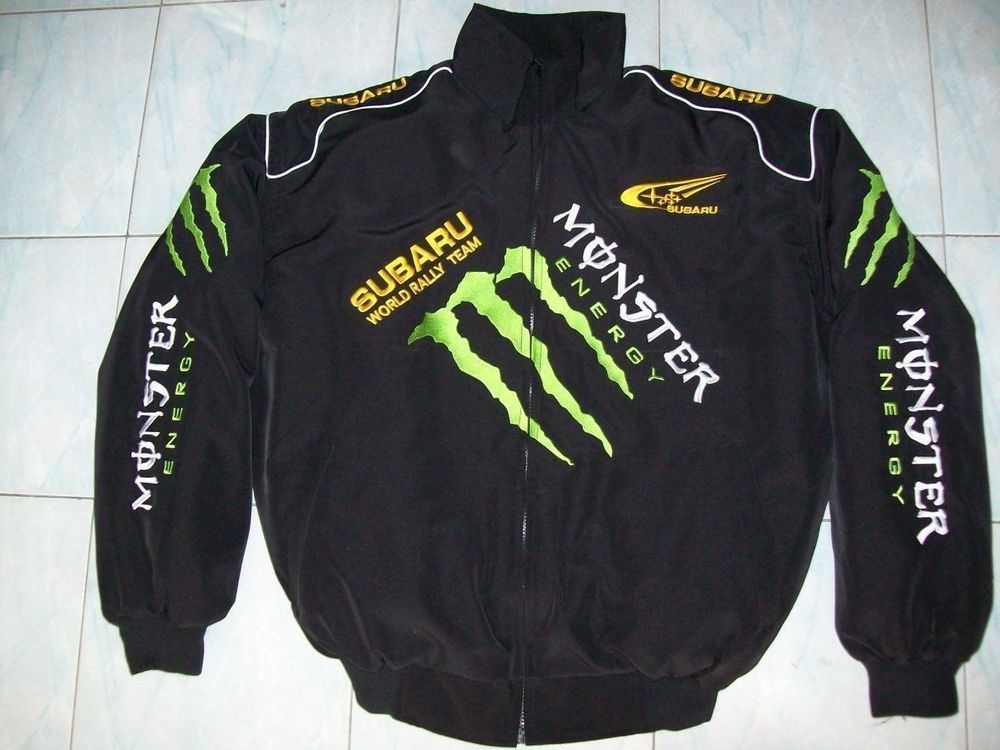 NEU SUBARU Monster Energy Fan Jacke schwarz alle Größen Kaufen auf