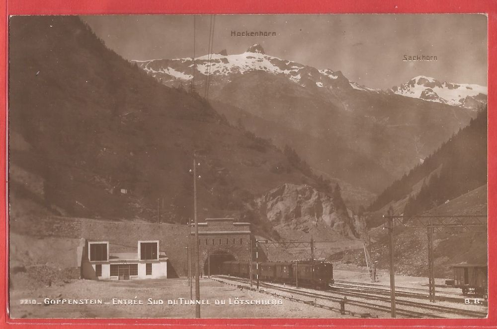 Goppenstein L Tschbergbahn Beim Tunnel S Dportal Ca Kaufen