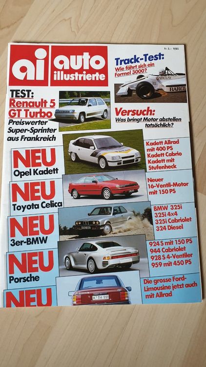 Auto Illustrierte 85 Renault R5 GT Turbo Kaufen Auf Ricardo