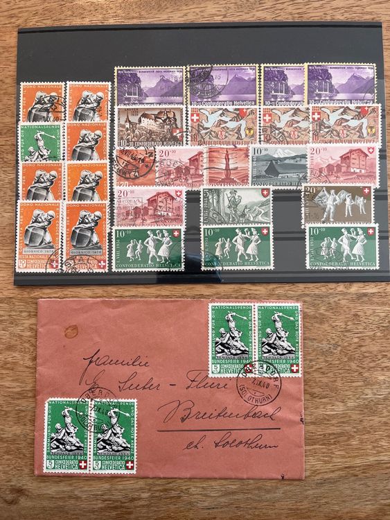 Petit Lot Timbres Pro Patria 1938 1951 Kaufen Auf Ricardo