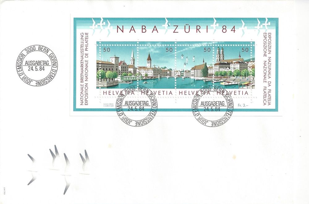 Gedenkblock Zur Nationalen Briefmarkenausstellung In Z Rich Kaufen