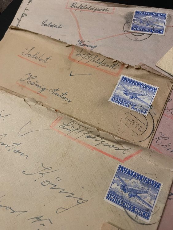 Feldpost Luftpost Briefe Kriegszeit Weltkrieg Wk Briefmarke Kaufen