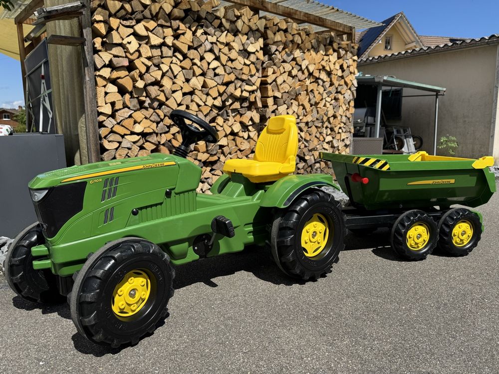 Trettraktor John Deere Mit Anh Nger Kaufen Auf Ricardo