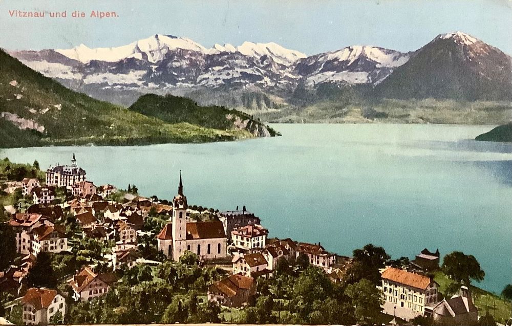 1910 Antike AK Vitznau Alpen Vierwaldstättersee Kaufen auf