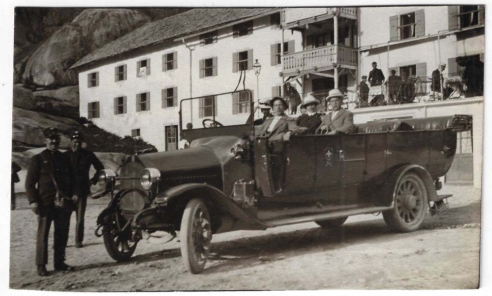 Postauto Beim Grimsel Hospiz Angeblich 1921 Kaufen Auf Ricardo