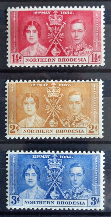 NORD RHODESIEN 1937 Krönung George VI und Elizabeth Kaufen auf