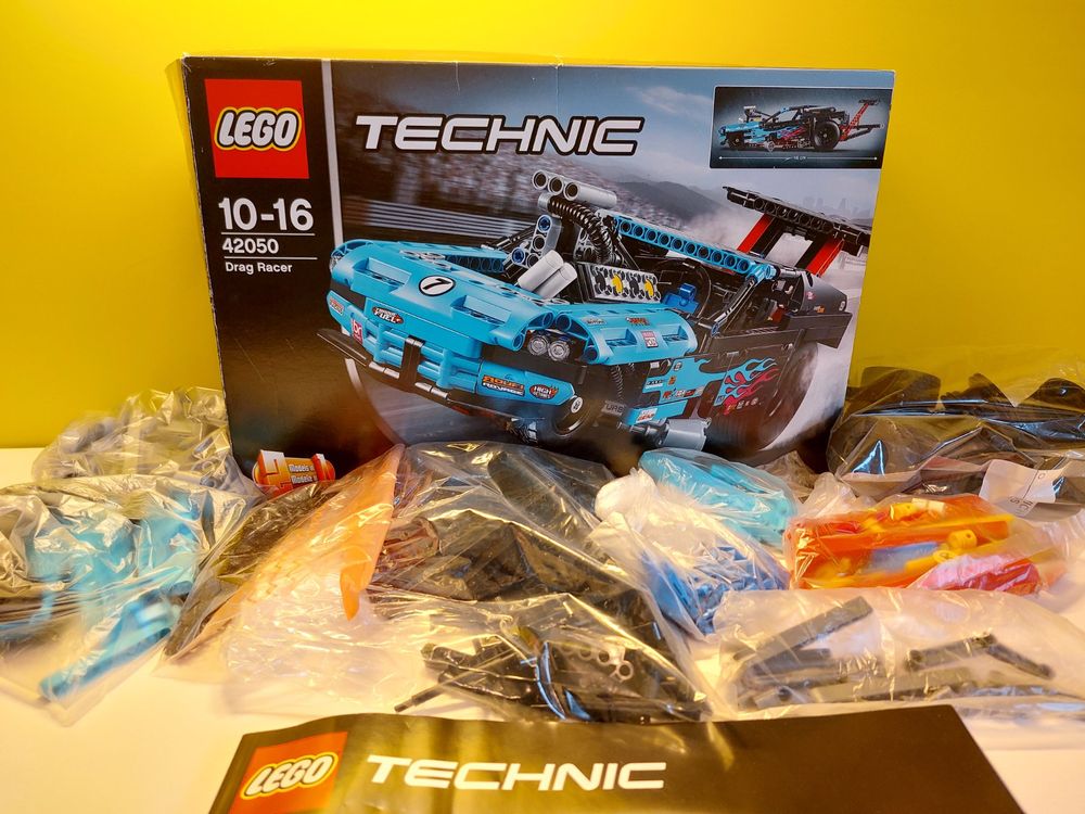 LEGO Technic Drag Racer 42050 Komplett Inkl OVP Und BA Kaufen Auf