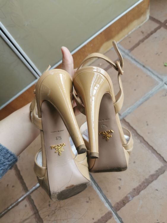 Prada Patent Leather Beige Nude Color Highheels Kaufen Auf Ricardo