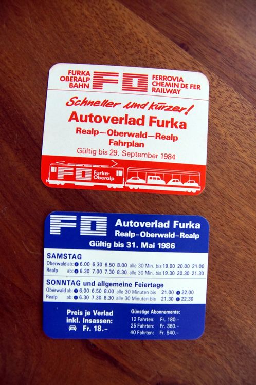 Furka Oberalp Bahn Autoverlad Furka Kaufen Auf Ricardo