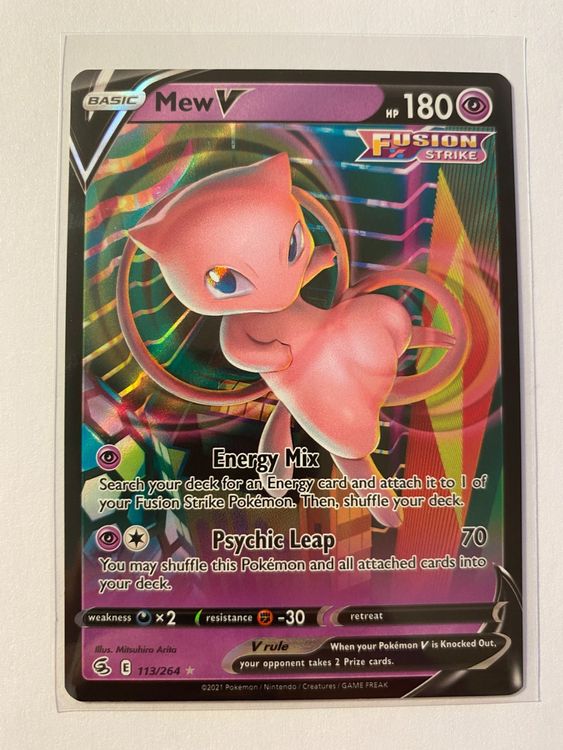 Pokemon Mew V Fusion Strike En Kaufen Auf Ricardo