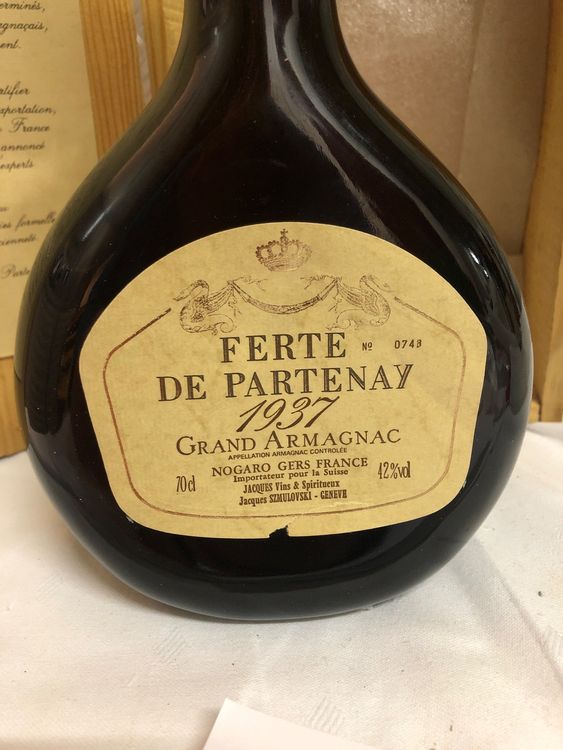 Grand Armagnac Ferte De Partenay 1937 Kaufen Auf Ricardo