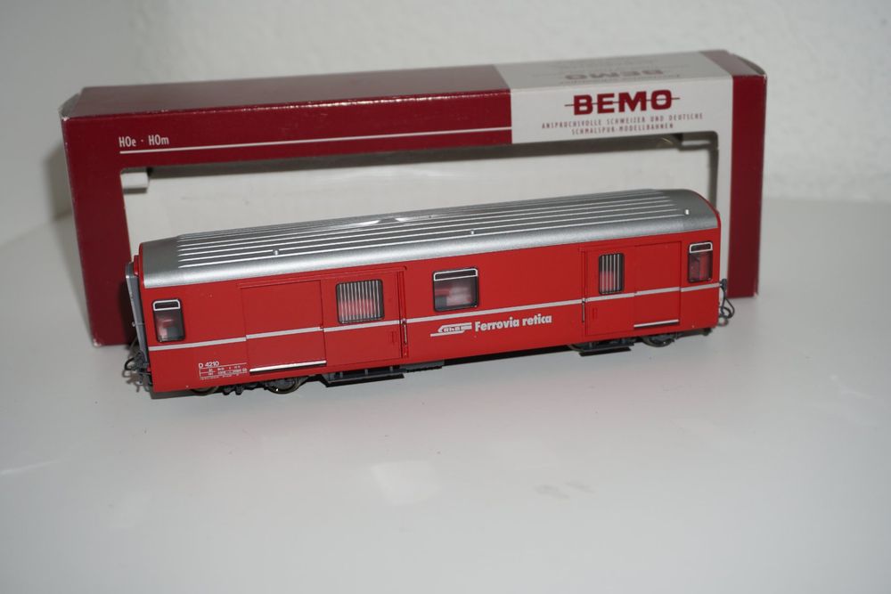 BEMO 3269 120 RhB D 4210 Gepäckwagen rot H0m Kaufen auf Ricardo