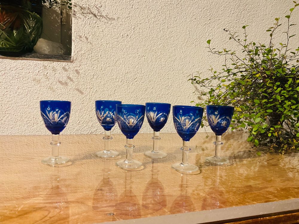 Vintage Bleikristall Aperitif Gl Ser Kaufen Auf Ricardo