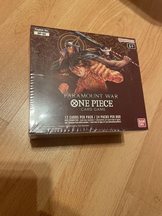 Paramount War Display One Piece OP 02 Sealed Kaufen Auf Ricardo