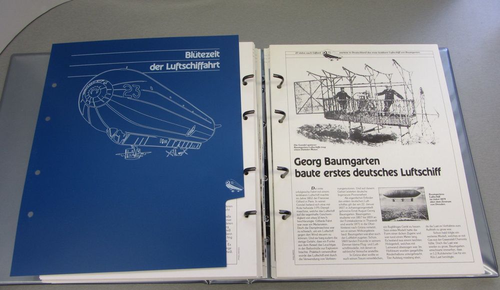 Luftfahrt Sammelordner Wissen U Briefmarken Mit Zeppelin Kaufen Auf