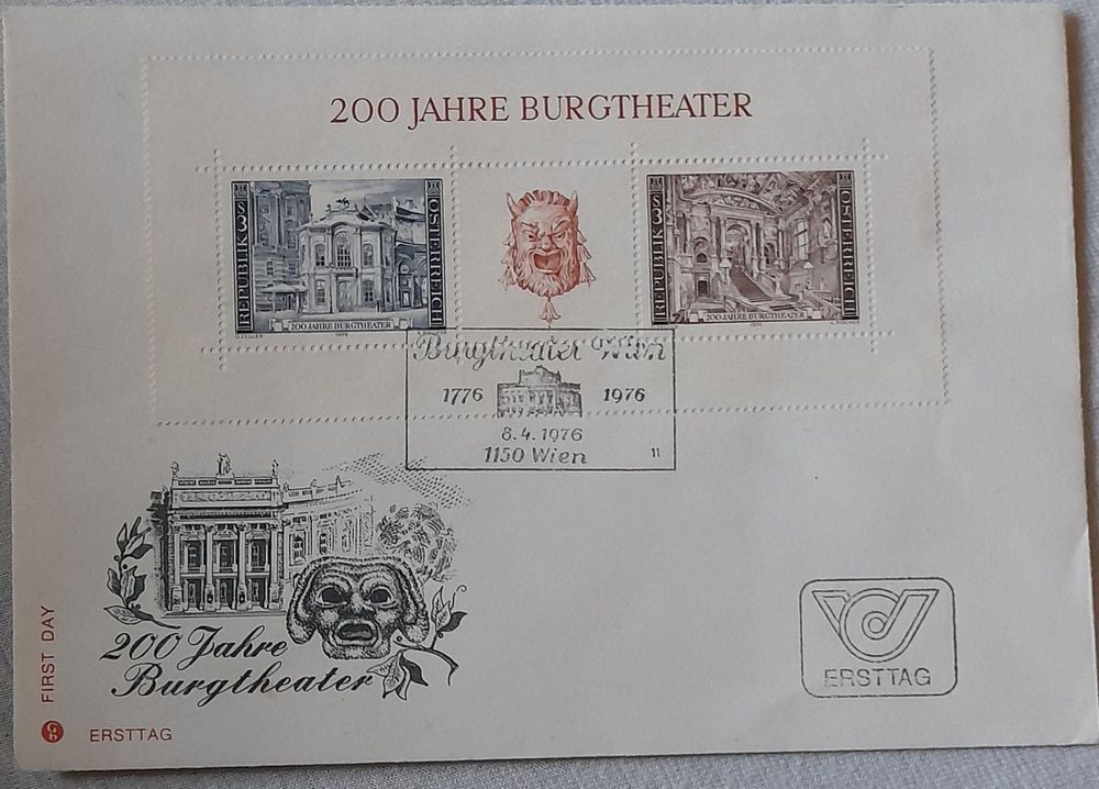 200 Jahre Burgtheater Fdc Kaufen Auf Ricardo