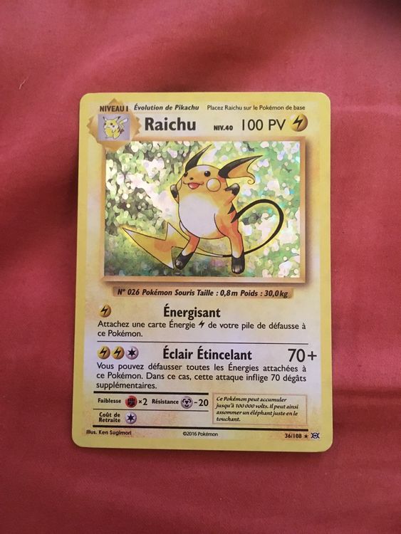 Carte Pokémon Raichu holo XY évolution Kaufen auf Ricardo