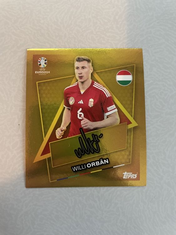 Topps Euro Willi Orban Gold Signiert Hun Sp Kaufen Auf Ricardo