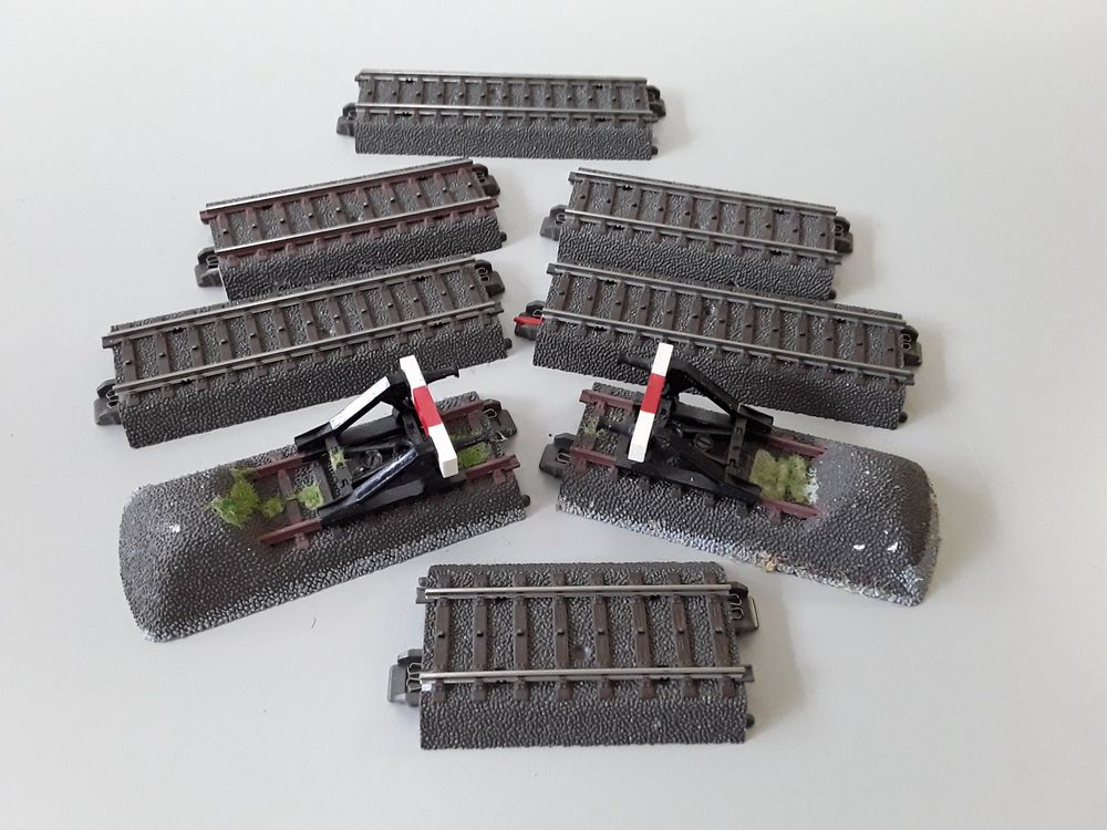 Märklin C Gleis 2 x Prellböcke 5 x Gerade Spur H0 Kaufen auf