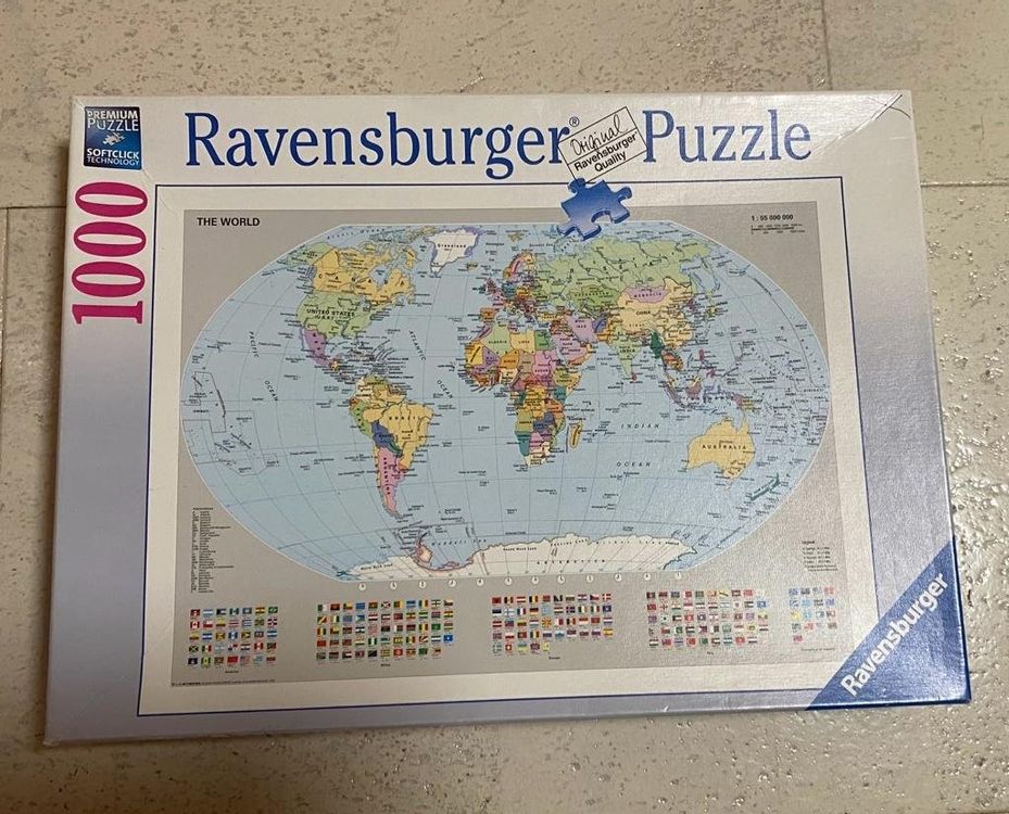 Ravensburger Weltkarte 1000er Puzzle Komplett Kaufen Auf Ricardo