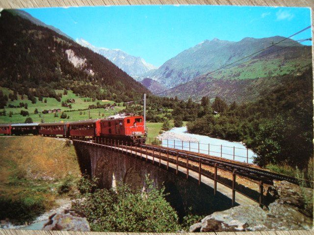 Fo Furka Oberalp Bahn Im Fieschertal Bei Fiesch Kaufen Auf Ricardo