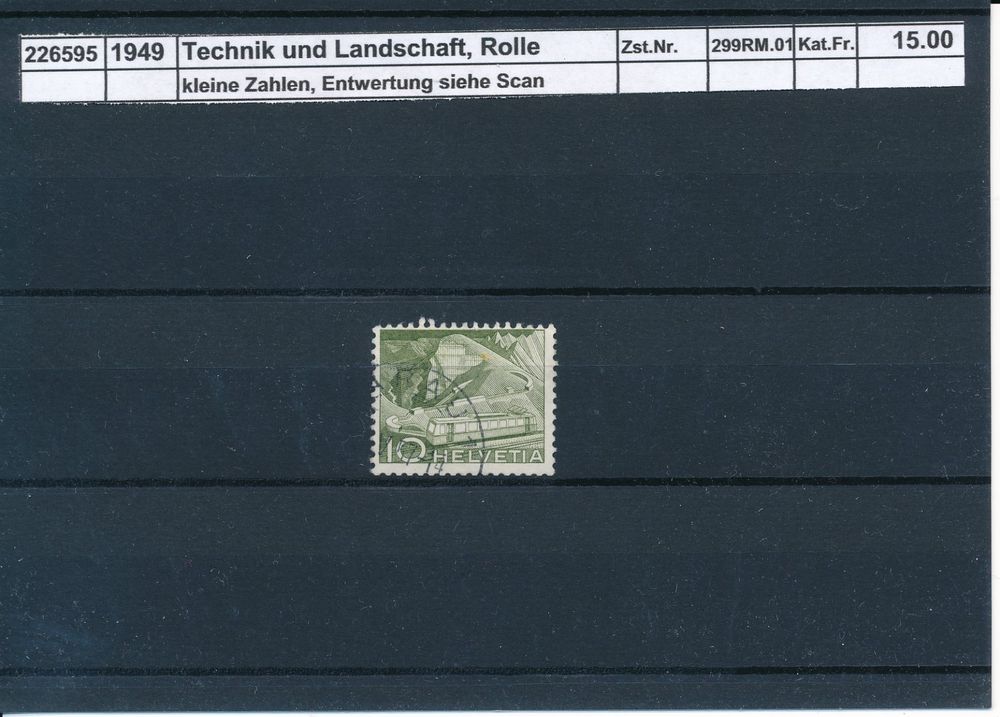 1949 Rollenmarken Technik Und Landschaften 10 Rp Kaufen Auf Ricardo