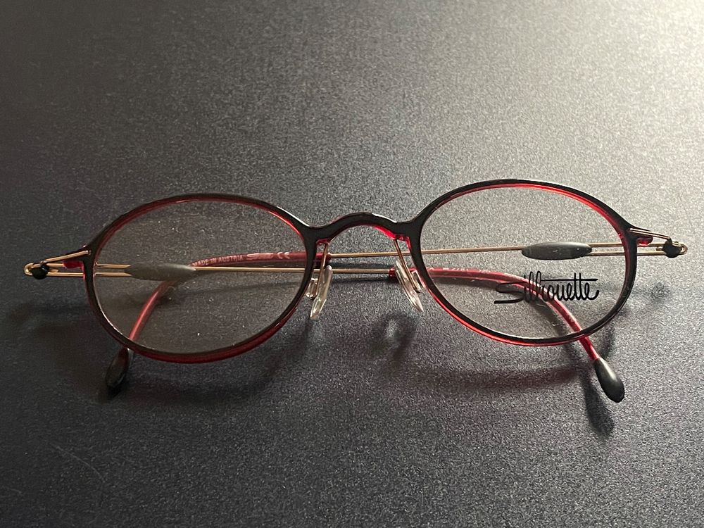 Silhouette Lesebrille rötlich Top Erhaltung Original OVP Kaufen auf