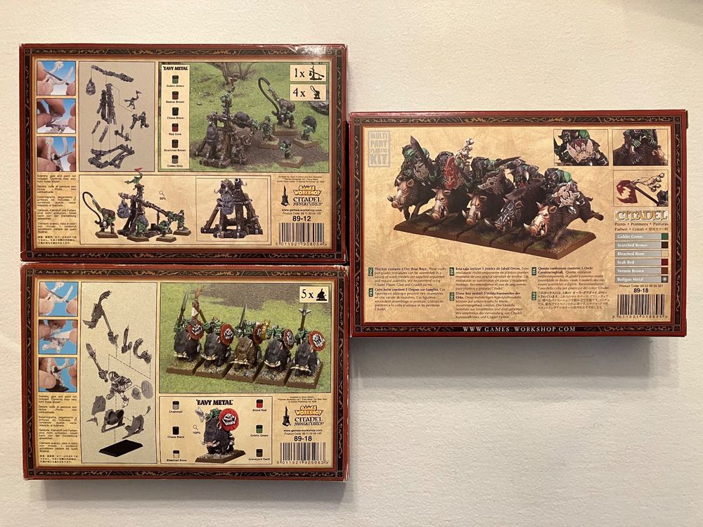 WARHAMMER Fantasy Orks Goblins Ork Streitmacht Set RAR Kaufen Auf