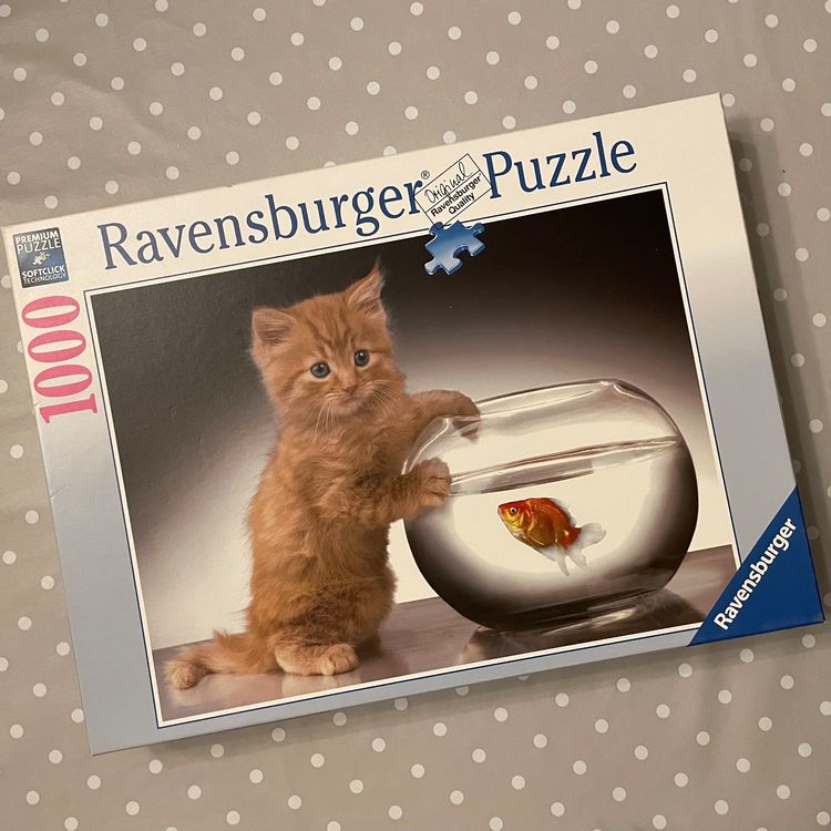 NEU Ravensburger Puzzle Katze Mit Goldfisch Kaufen Auf Ricardo