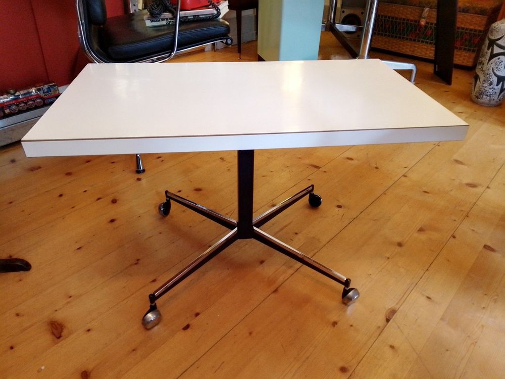 Table D Appoint Vintage Roulette R Glable En Hauteur Kaufen Auf Ricardo