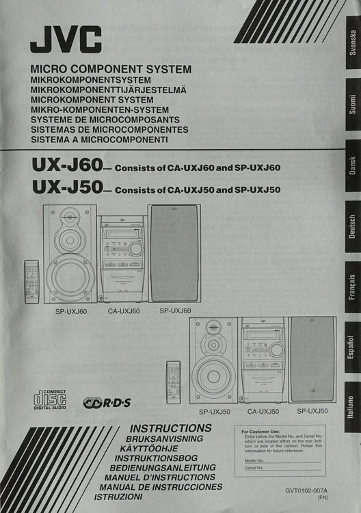 Jvc Mikro Komponenten System Ux J Kaufen Auf Ricardo