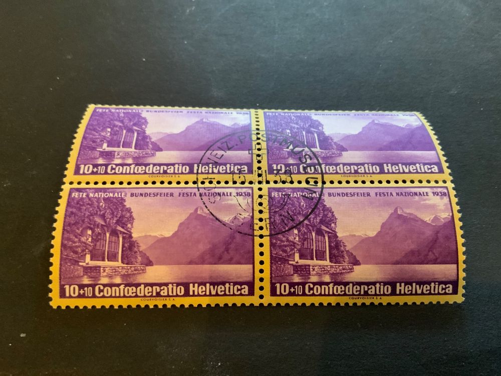 1938 PRO PATRIA 4ER BLOCK ET ZENTRUMSSTEMPEL EINWANDFREI Kaufen Auf