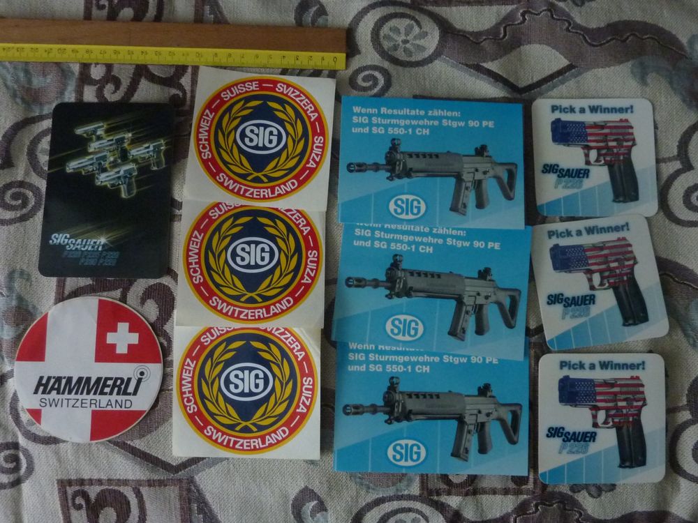 Aufkleber Sticker Waffen Pistole Gewehr SIG SIGSAUER HÄMMERL Kaufen