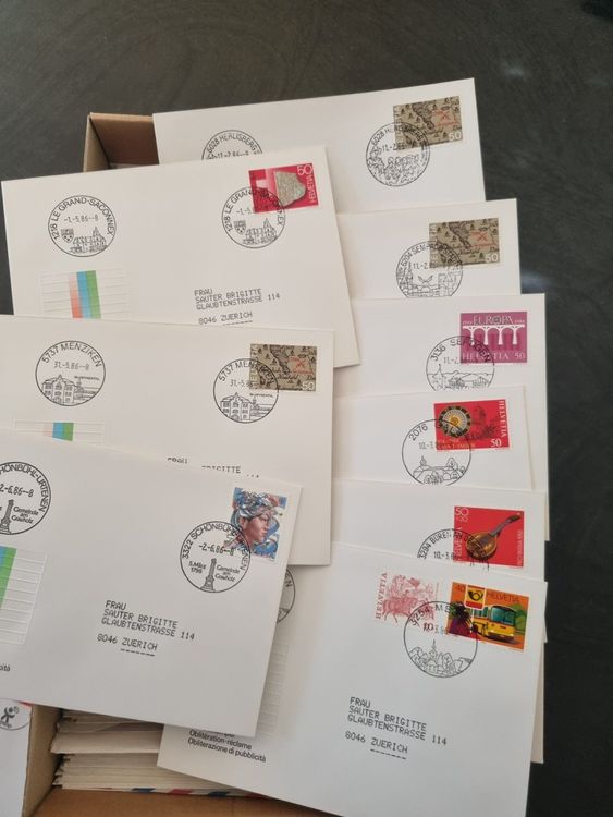 Posten Mit Gut 500 CH Briefe FDC Viele Top Ortsstempel Kaufen Auf