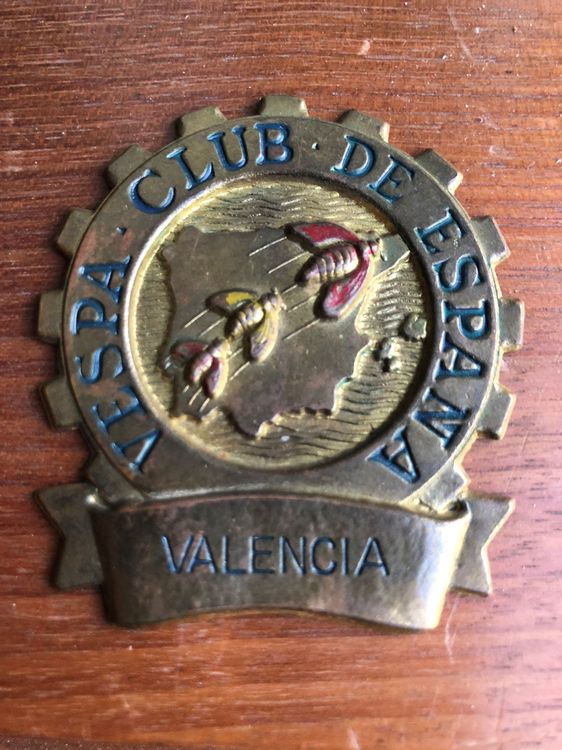 Alte VESPA Metall Plakette VALENCIA Kaufen Auf Ricardo