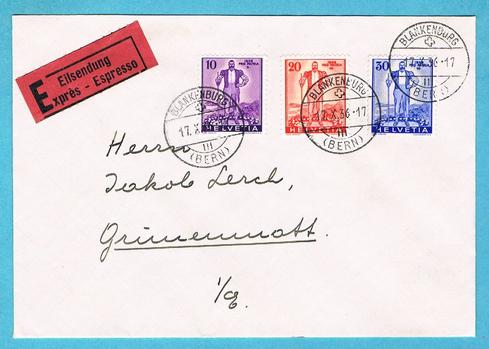 Eil Satzbrief Pro Patria W2 W4 Stempel BLANKENBURG 17 X 36 Kaufen Auf