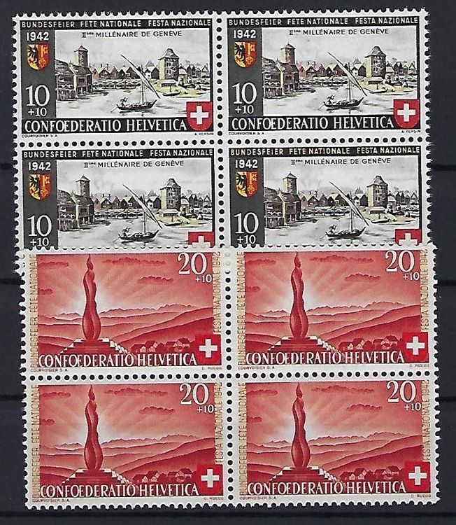 1942 Pro Patria Viererblocks 9415 Kaufen Auf Ricardo