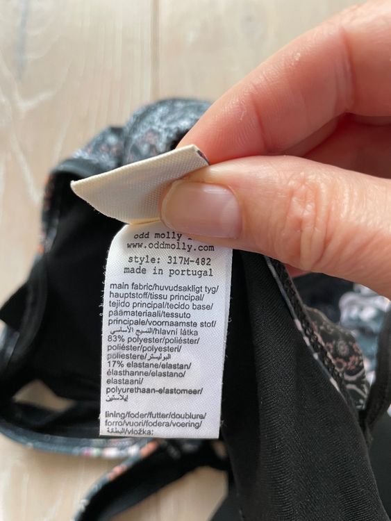 Odd Molly Bikini Sport Bustier Top Gr 3 M grün rosa Gebraucht in