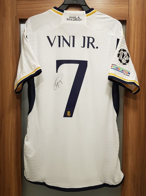 Vini Jr Real Madrid Home Spieler Trikot Signiert Kaufen Auf Ricardo