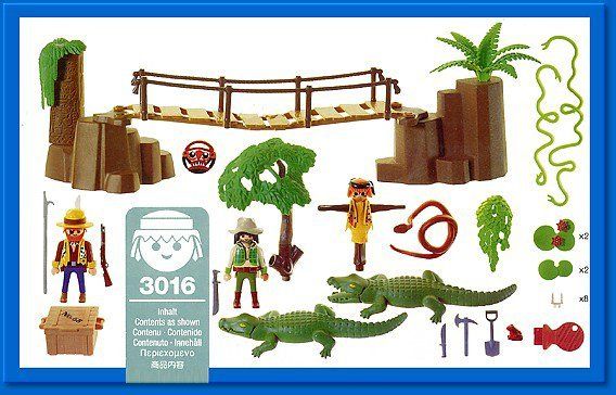 Playmobil Aventuriers Pont Suspendu Alligator Schlucht 3016 Kaufen