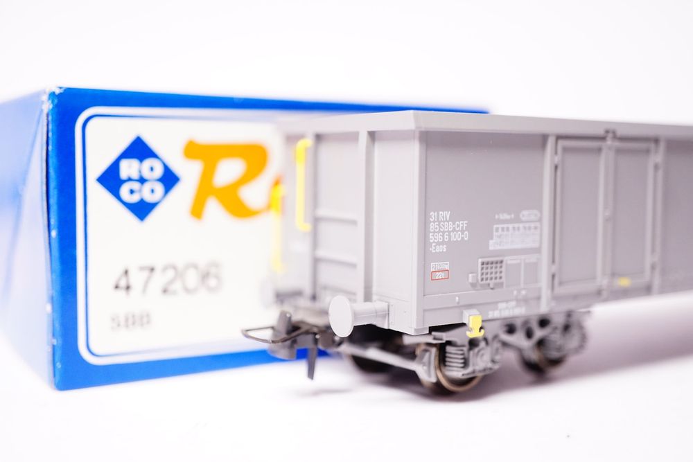 2ß Roco 47206 SBB Güterwagen Eaos grau Kaufen auf Ricardo