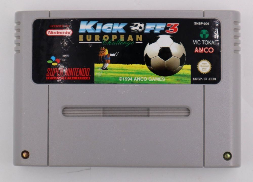 Kick Off 3 European Challenge SNES PAL Super Nintendo Kaufen Auf Ricardo